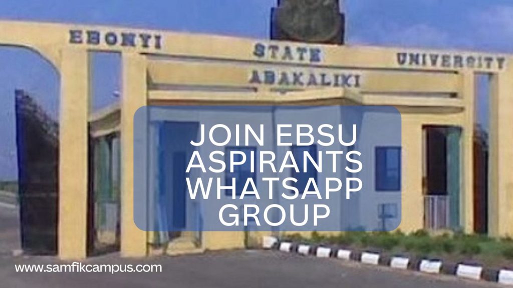 EBSU Aspirants Whatsapp Group Link 2024